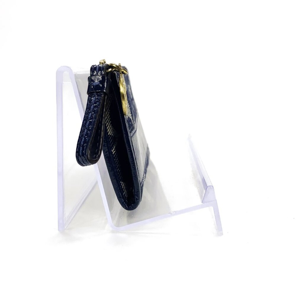 COACH Signature Mini Card Case Holder w/Key Ring - Picture 4 of 8